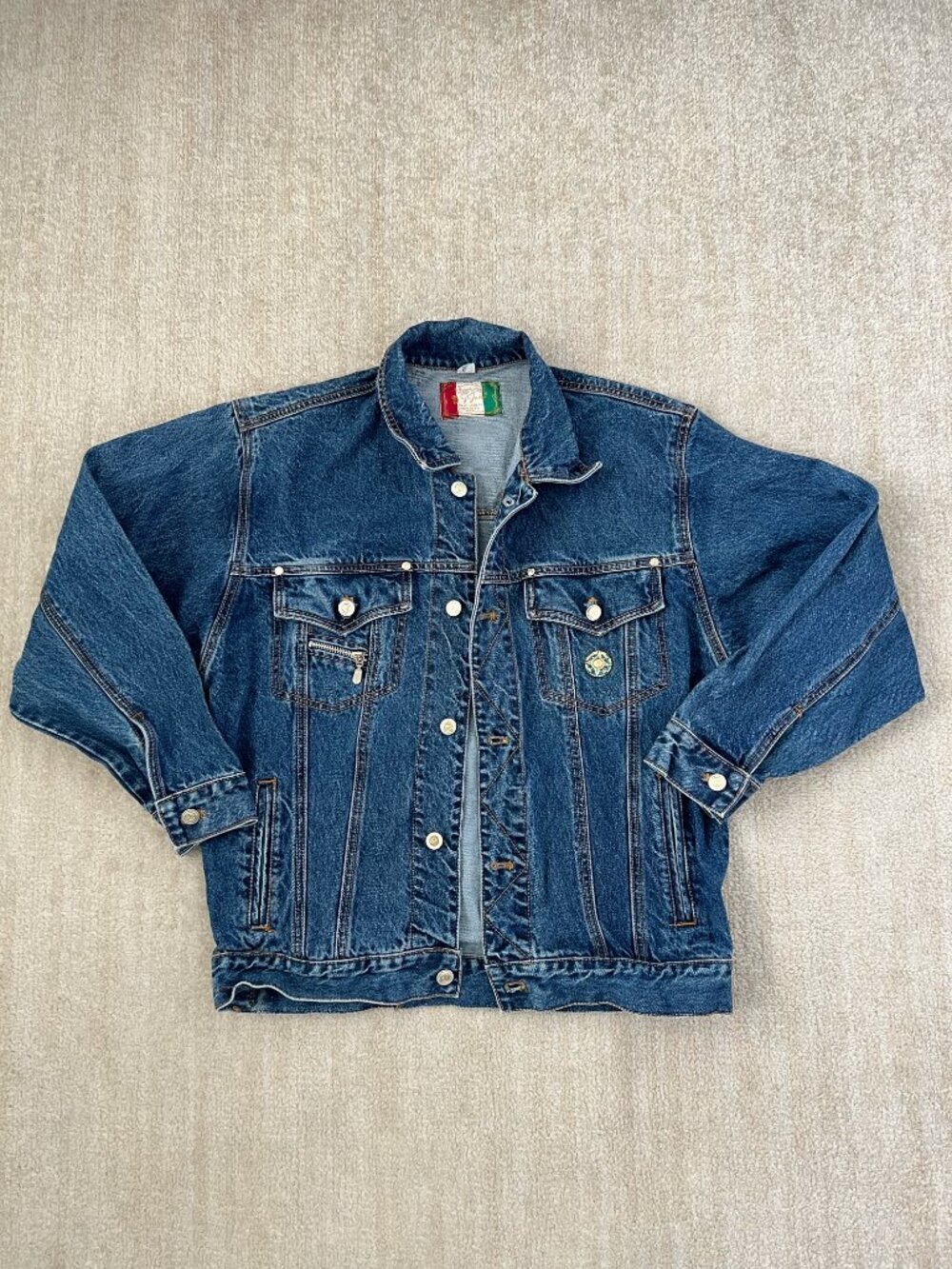 Vintage J Jaks Blue Jeans Denim Jacket XL
